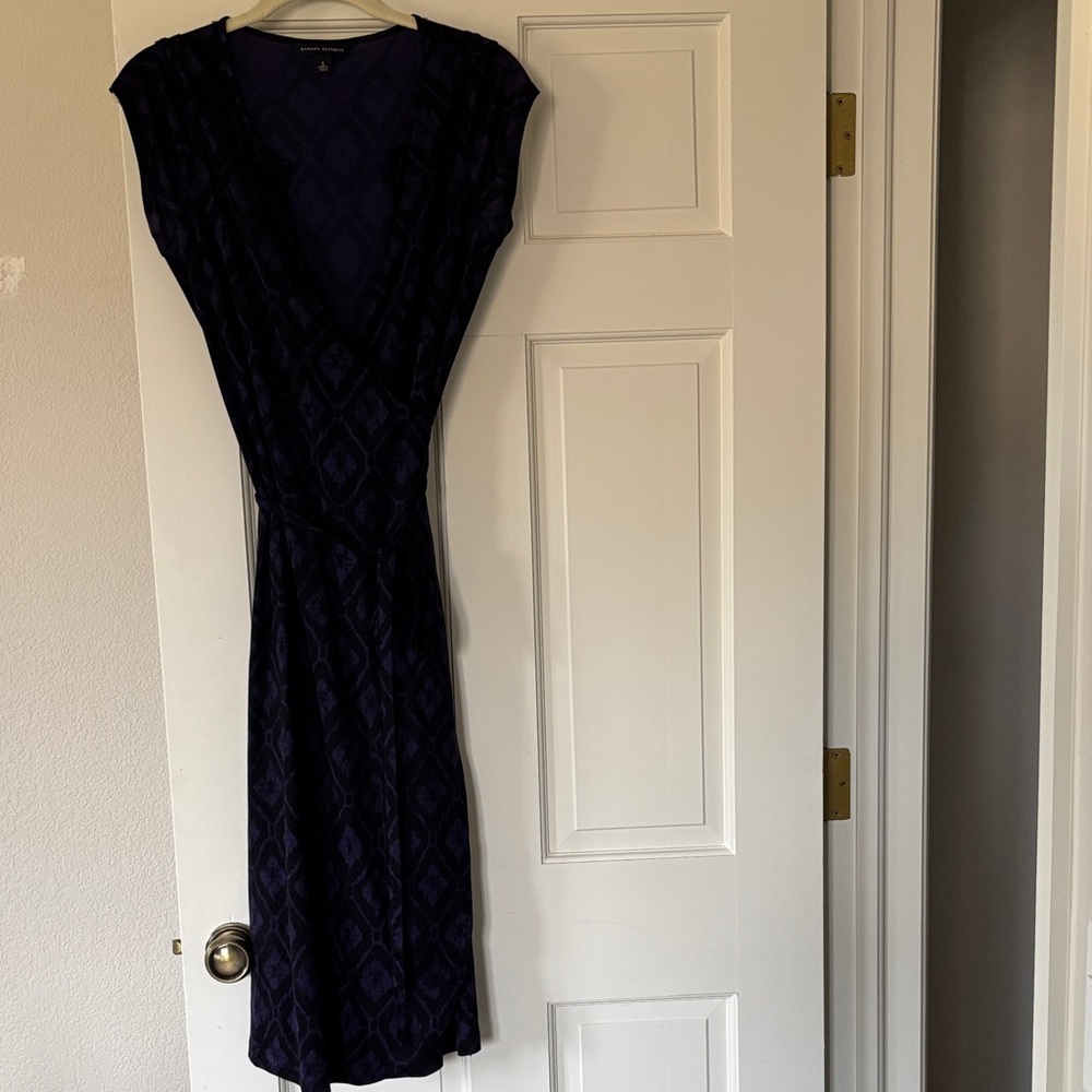 Banana Republic Deep Purple Midi Dress